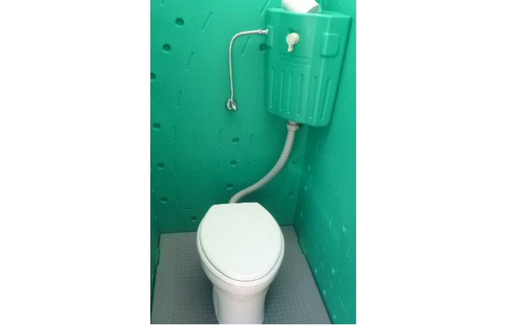 屋外用仮設トイレ 水洗式 小便タイプ AUG-SUW 15WS 旭ハウス工業 給排水工事が必要です - 1