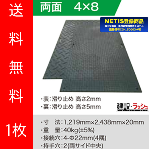 【(株)ウッドプラスチックテクノロジー】樹脂製敷板 Wボード 4尺×8